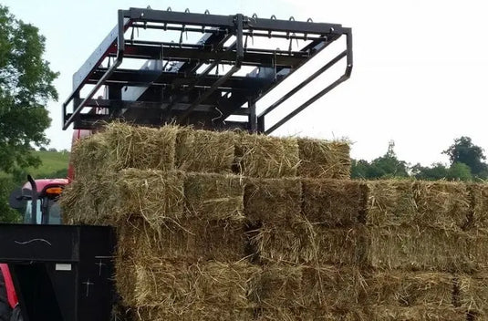 Efficiently accumulate and manage bales with Top Dog Attachments' specialized 10-Pack Bale Accumulator Grapple.