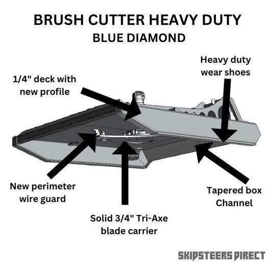 Experience the durability and precision of Blue Diamond's Heavy Duty Cutter for all your brush-cutting needs.