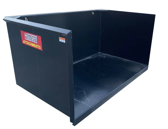 Haugen Attachments' Trash Hopper: Simplify waste handling with a reliable and durable solution.