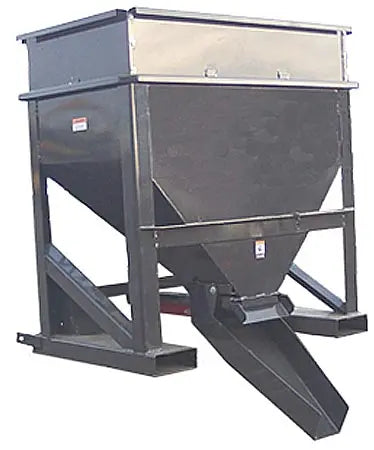 Concrete Hopper for Skid Steer by Haugen Attachments - Streamlined material handling.