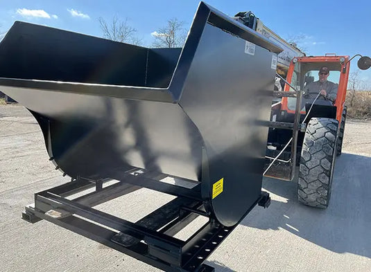 Efficiently handle heavy loads with the reliable performance of Star Industries' Self-Dump Hoppers.
