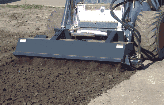 Efficiently prepare the ground with Haugen Attachments' Rotary Tiller, designed for skid steer versatility.