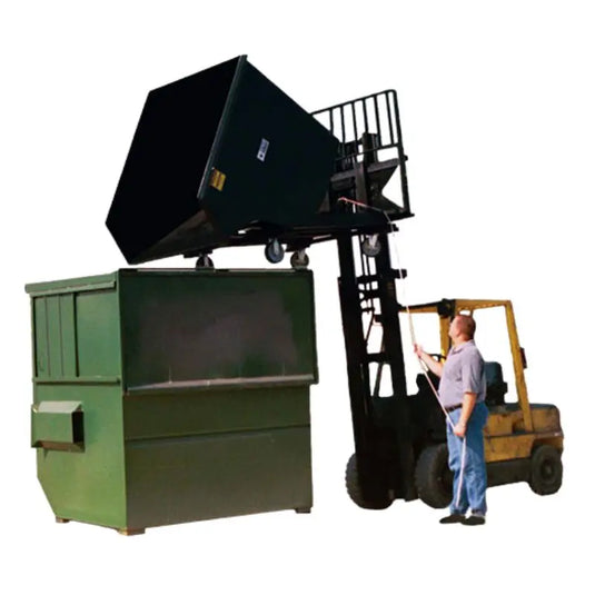 Streamline your material handling operations with Star Industries' Heavy Duty Self-Dump Hoppers.